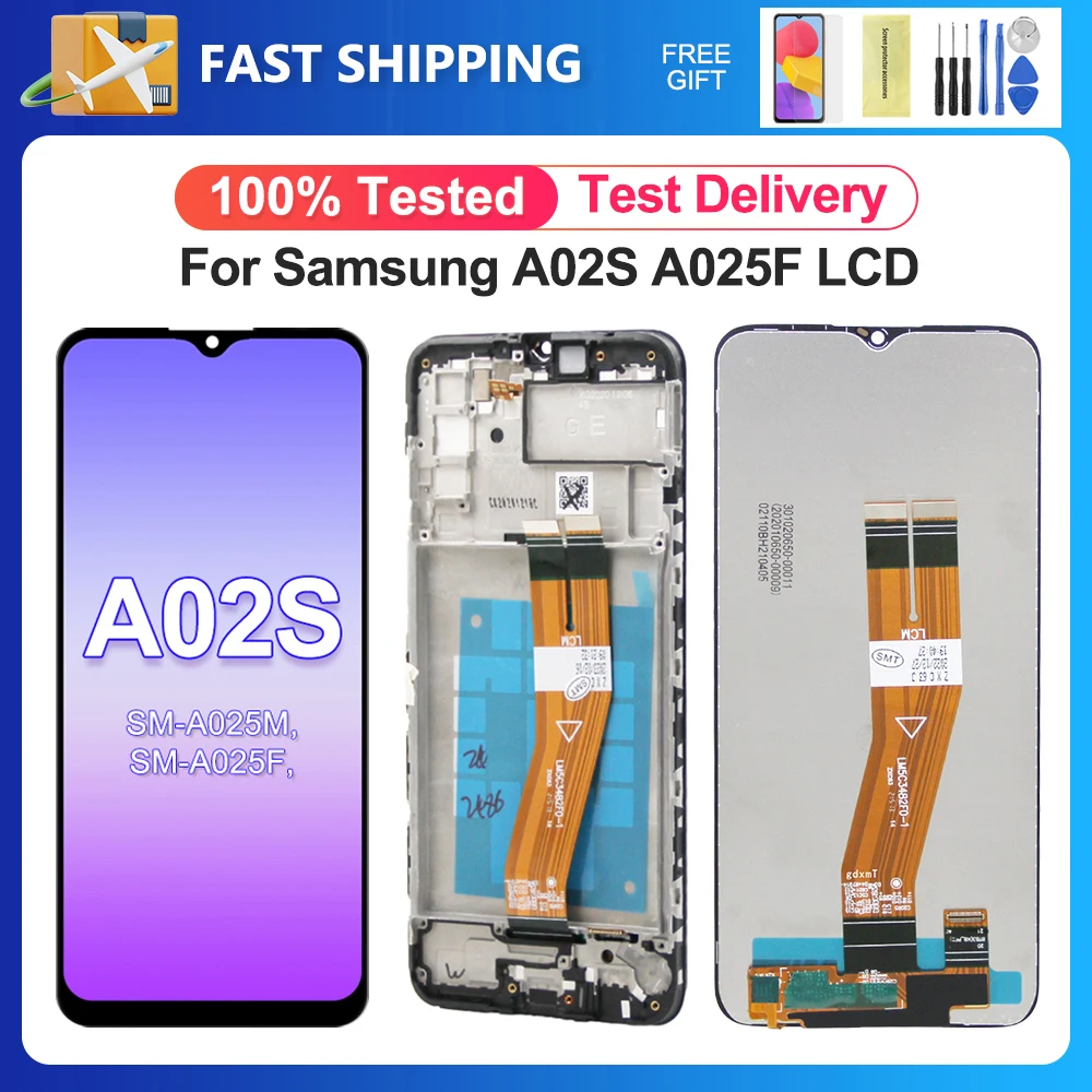 A02S For Samsung 6.5''For A025 A025F A025G A025M A025V A025A LCD Display Touch Screen Digitizer Assembly Replacement