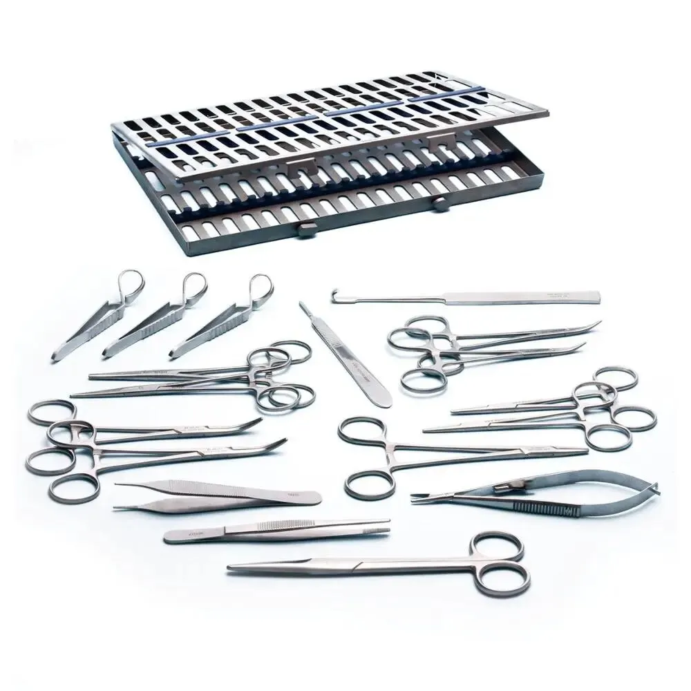 

18 pieces German Feline Spay Pack kit set Spaying procedure surgery surgical instruments tools kit animal pet veterinary scissor