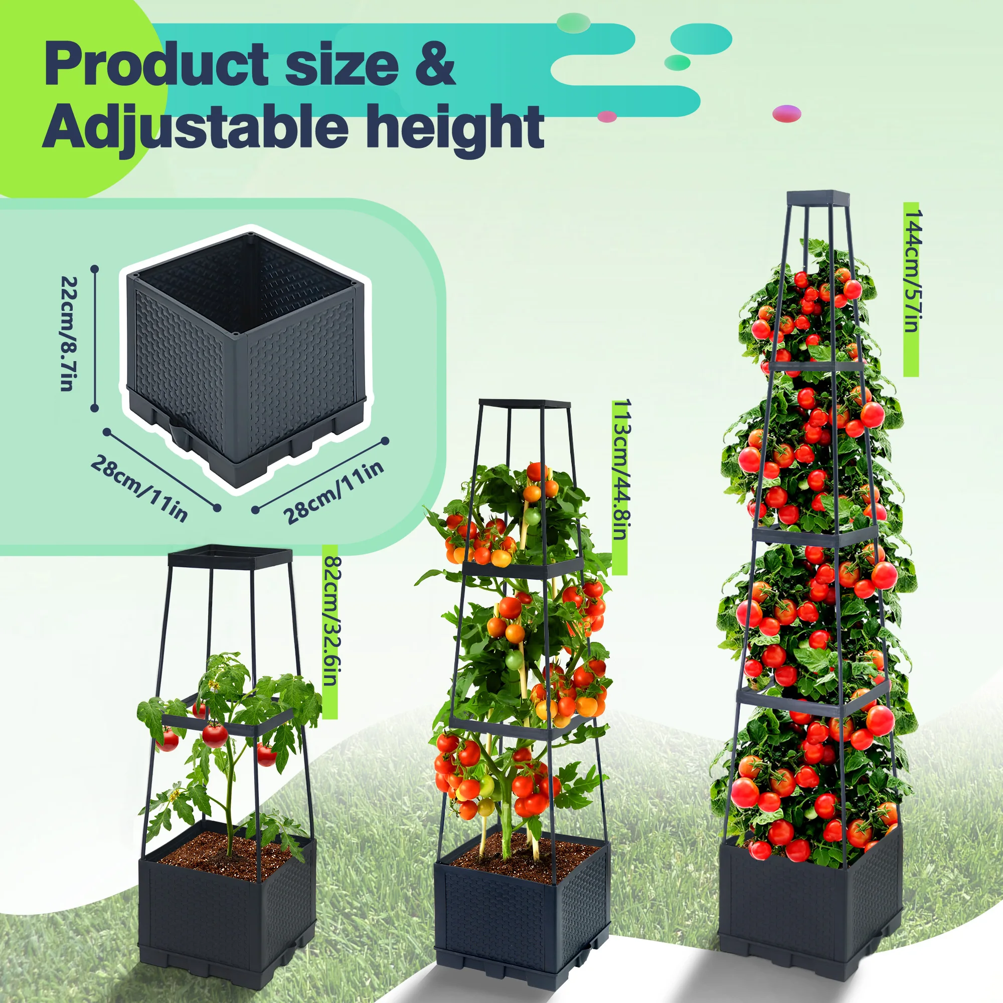 Caixa de plantio de tomate com - Self-Watering Planter avaliação e preço