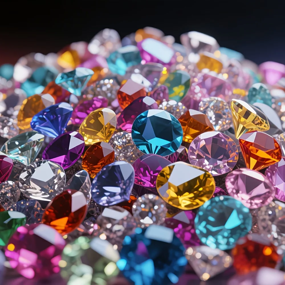 1500 Acrylic Faux Diamonds, Suitable for Vase Filler,  DIY Diamonds,  Wedding Decor，birthday Party Ornaments, Graduation Gifts