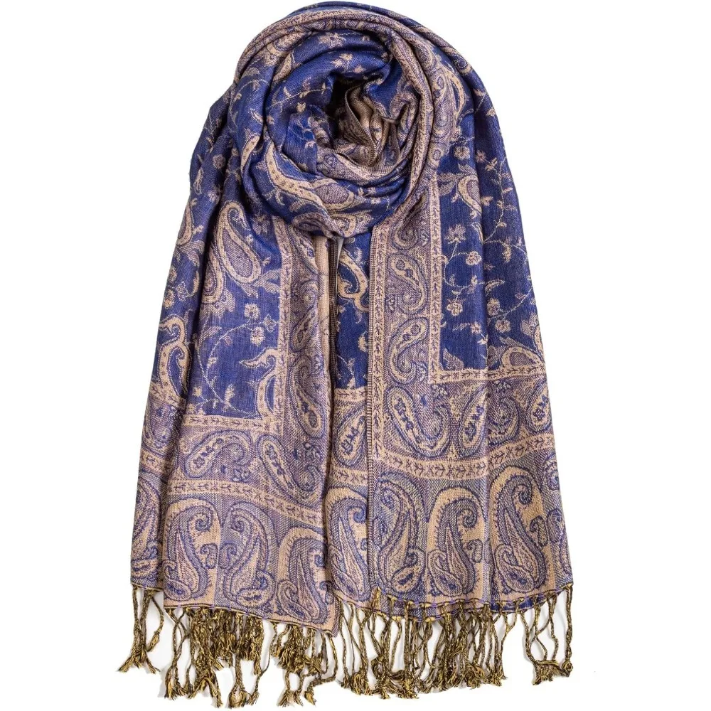 شالات الباشمينا الملمسية للنساء، وشاح الهذيان الناعم والحريري القابل للعكس للرجال #1