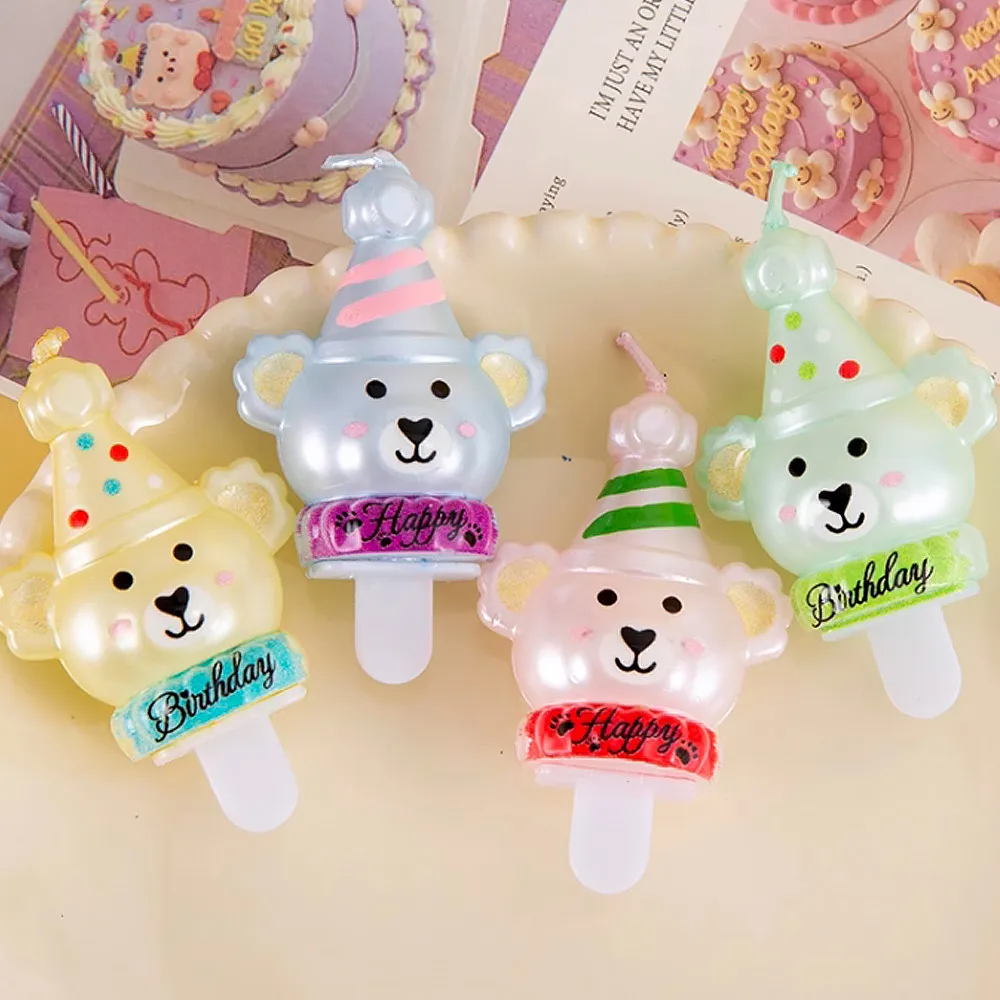 [KC Certized] FROMARTE Winnie's Birthday Early 4P Color Mix Birthday Cake Chocolate Cake Deco Event Candle