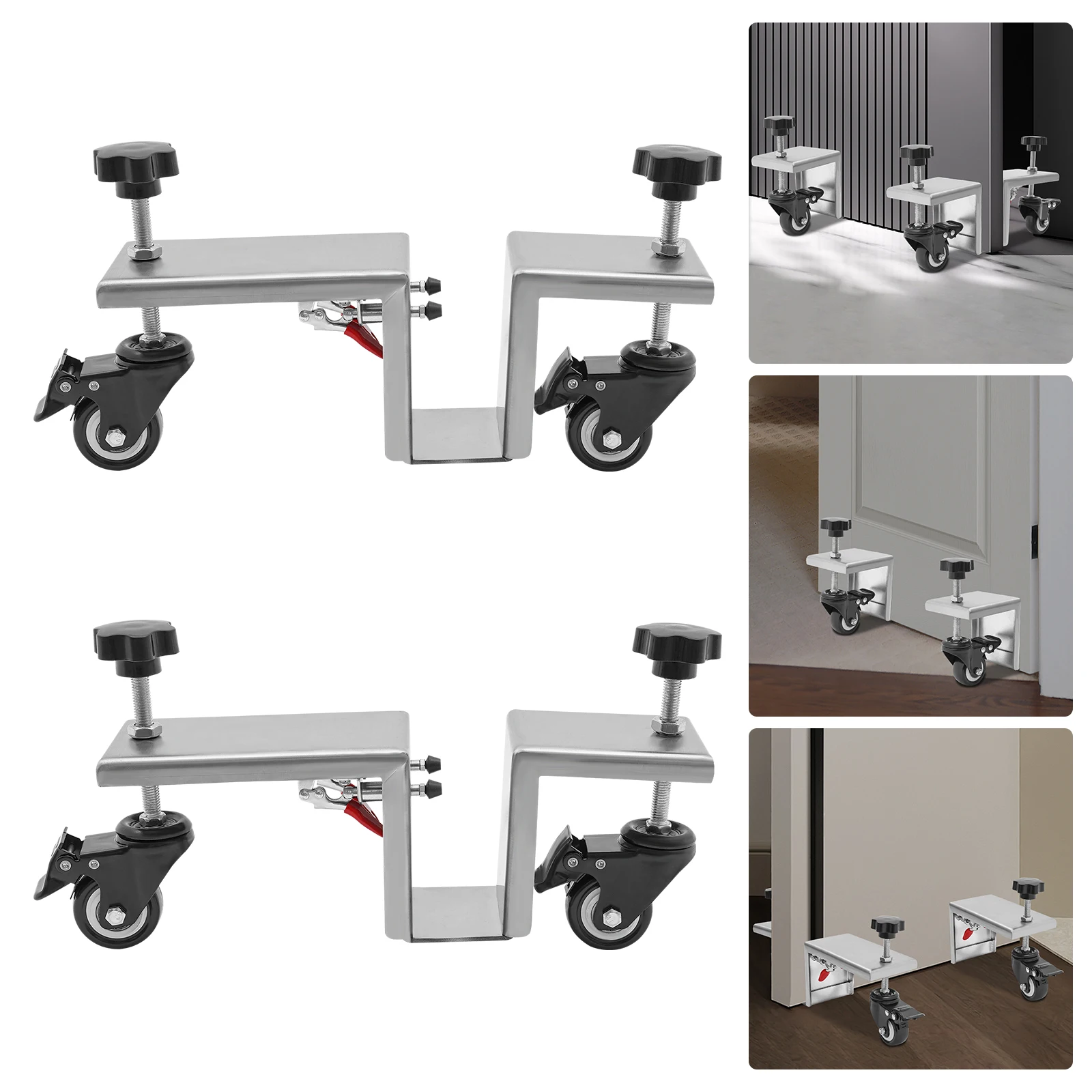 Silver Iron Door Installation Tool, Installation Tool for Doors 1.375 to 1.75 Inches Thick, Door Installation Tool Kit