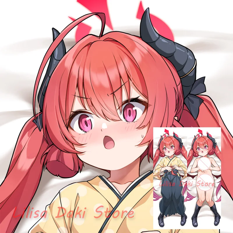 Dakimakura Akashi Junko Blue Archive Anime Body Pillow Cover Double Sided Print Life Size Pillowcase Gifts