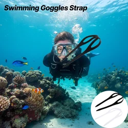 Silicone Strap Protective Head Band Universal Accessories For Water Sports Swimming Goggles Soft Durable Adjustable