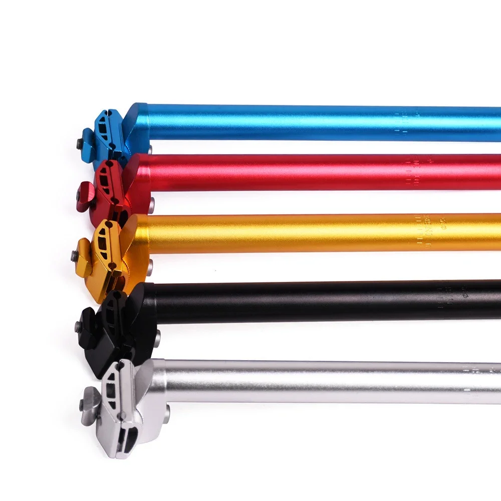 AliExpress NONE Bicycle Seat Post 25.4 27.2mm Seat Post Aluminum Seat Tube Color Dead Fly Seat Post Saddle Tube Bicycle Sandblasted Seat Tube