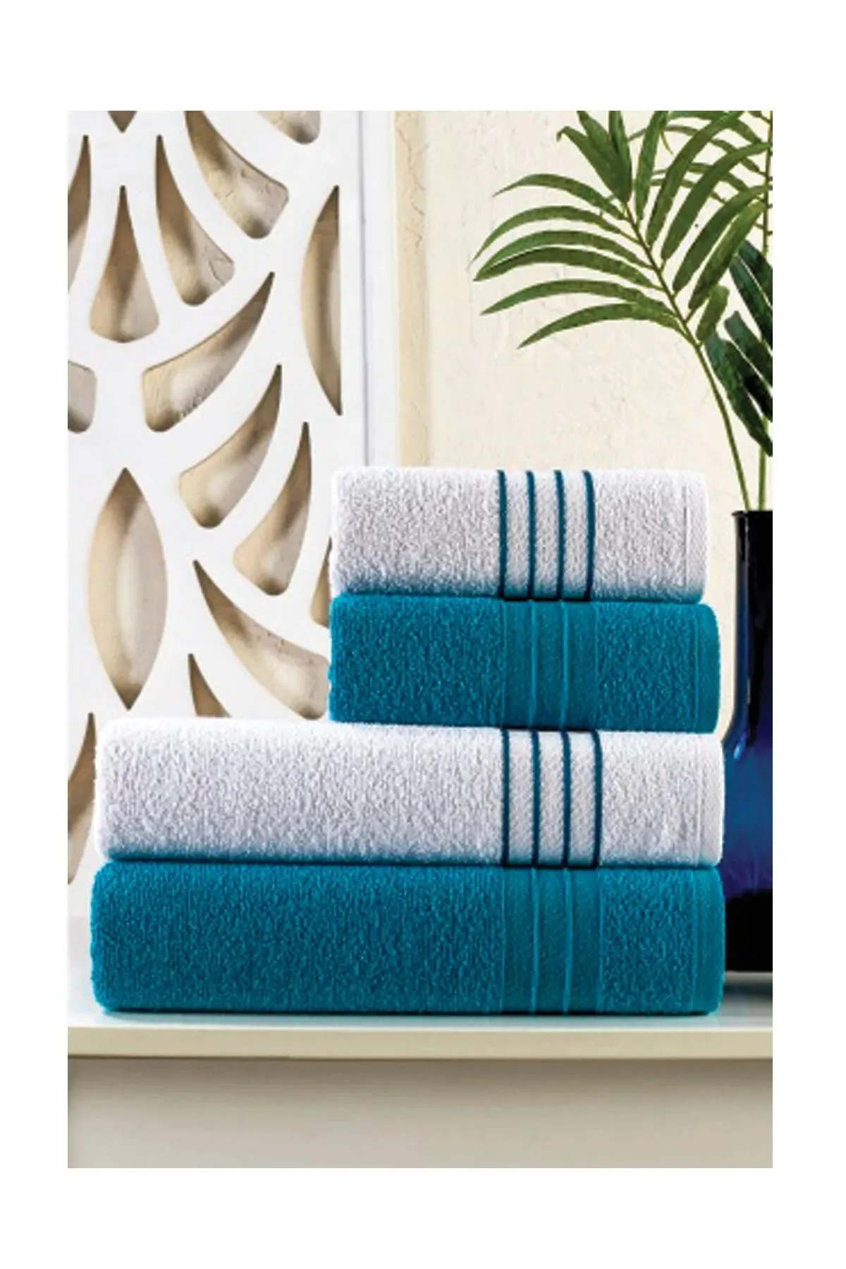 

50x90 + 70x140 Cm , Diamond , 100% Cotton, 4 of Bath Towel Set. The Product is 100% High Quality.