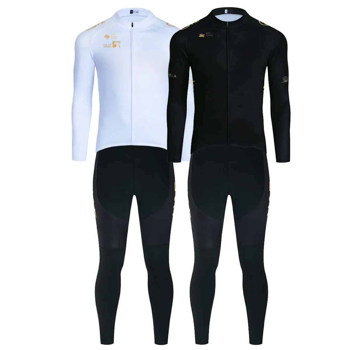 AliExpress EFAPEL Winter 2026 Cycling  Jersey GOLDEN UAE Bike Jacket Maillot Pants Suit Ropa Ciclismo Team Pro Thermal Fleece BicycleClothing