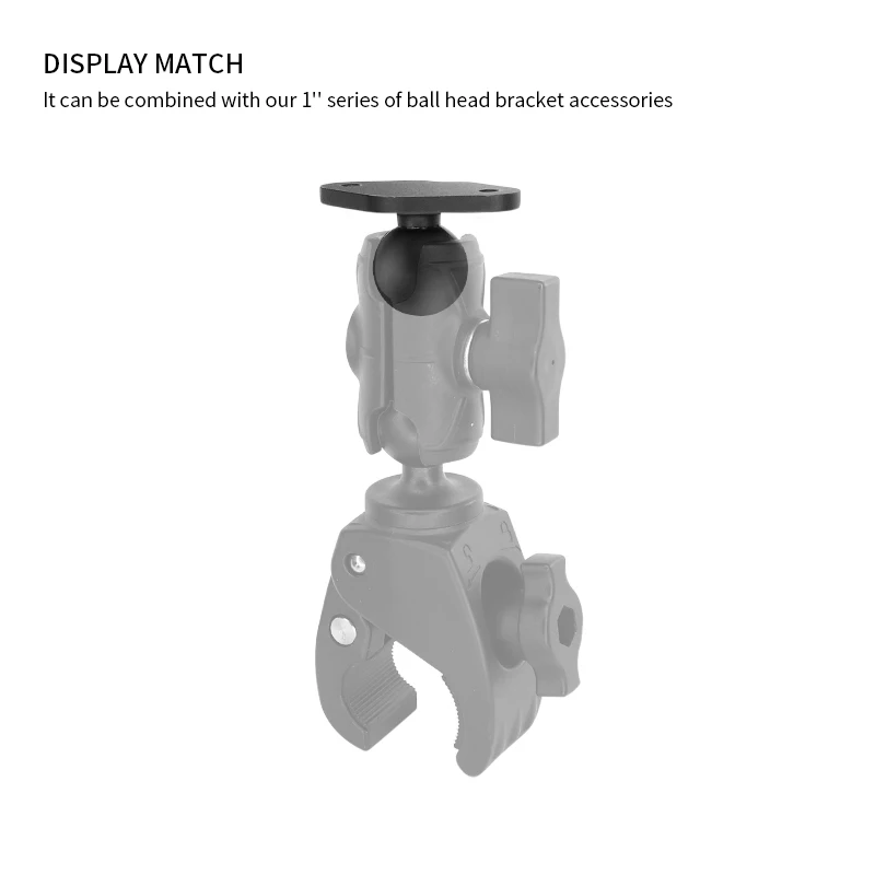 VIN Mounts-VIN-B-009 de montaje de bola de diamante de 1 ", con 2 aberturas de 5,5mm, distancia del agujero central de 40mm para soportes de Ram