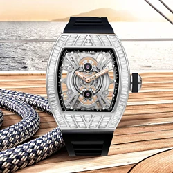 Mechanical watches TIELBO watch for men wine barrel automatic men’s and women's wrist watches free smart watch