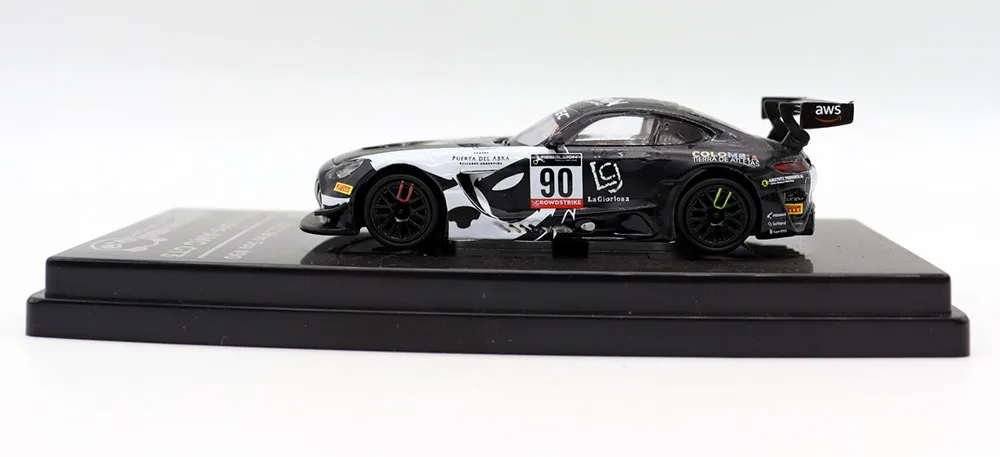 NEW Para6464 1/64 AMG GT3 2022 24hrs Spa#90 Racing Cars Diecast Alloy Toys Simulation Model For Collection gift