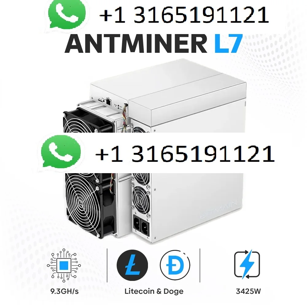 

A. Надежная сделка купите 2 получите 1 бесплатно! Bitmain Antminer L7 (9.3GH), бесплатная доставка