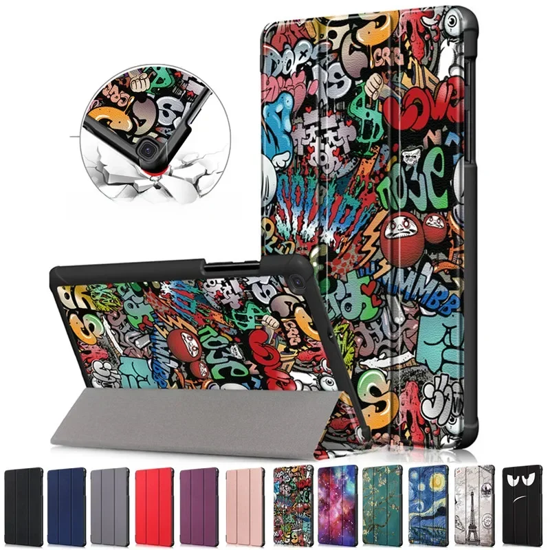 Etui Funda do Samsung Galaxy Tab A A2 10.5 T590 T595 A9 Plus 11 S9 FE A 8 A8 SM-X200 S6 Lite Składana podstawka Pokrowiec na tablet A9+ — zdjęcie produktu 7