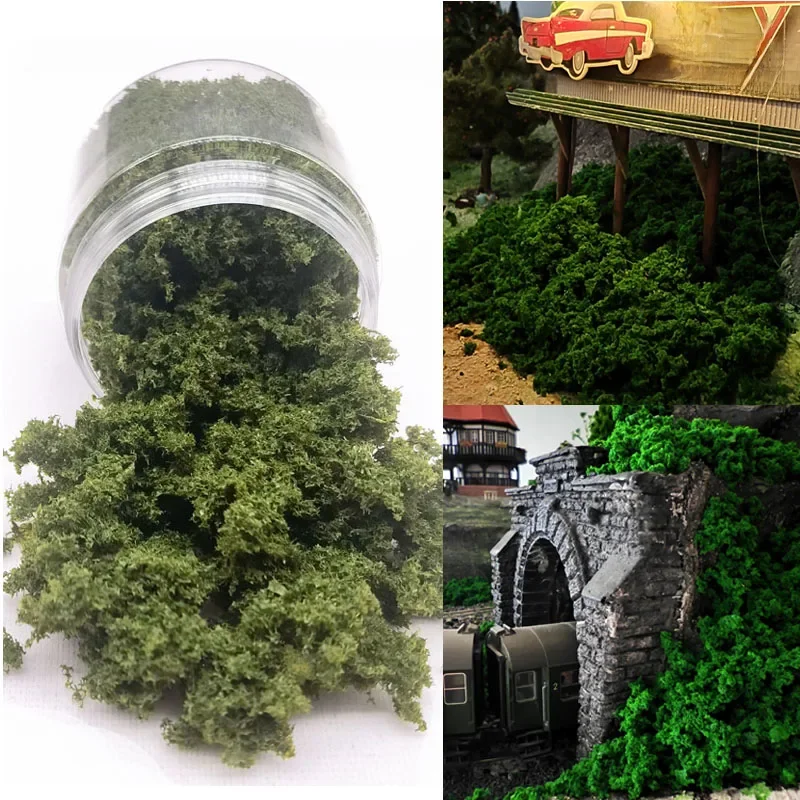 50ml simulierter Strauch modell block baum verlässt Vegetation boden dekoration Gras militärisches