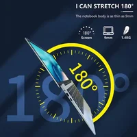 FUCHU New Office Laptop Intel Atom A3950 12GB RAM 2TB SSD Gaming PC 1920*1080 HD Display Study Computer 14.1" PC Windows 11 Pro Ultra Slim 3