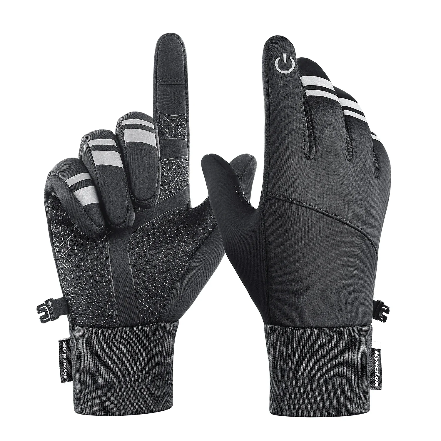 AliExpress NONE Outdoor Winter Warm Cycling Gloves Black Windproof Touchscreen Bicycle Gloves Camping Hiking Sport Running Motorcycle Gloves Men