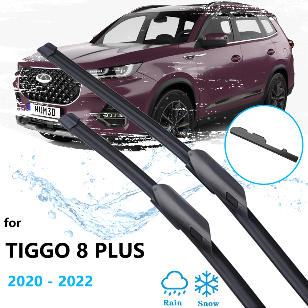 

For Chery Chirey Skytour Fownix Tiggo 8 Plus Pro Max 2020 2021 2022 Car Accessories Wiper Blades Silicone Front Window 23" 18"