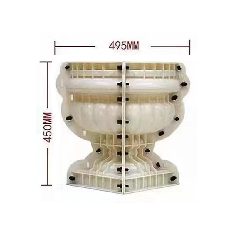 Reazone ABS High Quality Diameter 50cm Plastic Precast Concrete Flower Pot Planter Molds for Sale