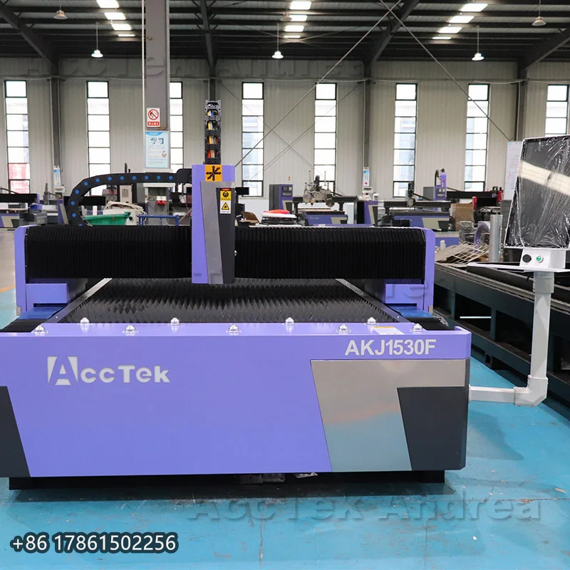 CHINA TOP 10 AccTek 2024 Hot Sell Fiber metal sheet 3015 fiber laser cutting machine 1.5kw 2kw 3kw