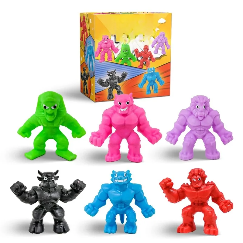 Super héros extensible monstre presser Squishy montant Anti-Stress jouets Figurines à collectionner poupées douces garçons enfants cadeau