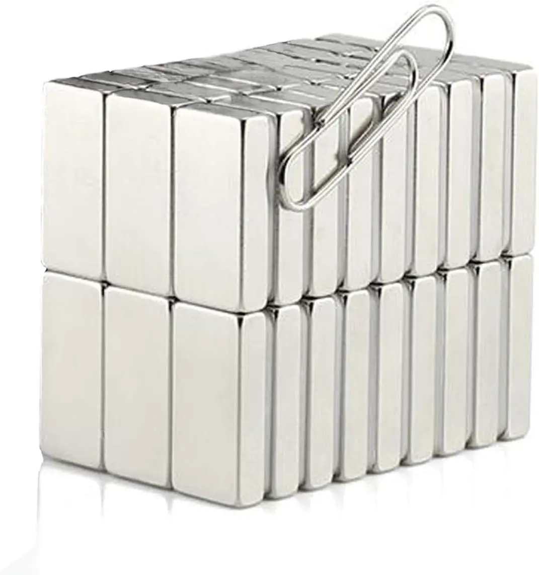 Starke Seltenerd-Neodym-Magnete, robuste Stabmagnete mit doppelseitigem Kleber, leistungsstarke Zugkraft, perfekt für Kühlschrank – Detail 4