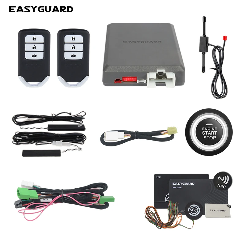 EASYGUARD CANBUS Plug &Play PKE Remote starter NFC Kit For key start Honda Accord 7/8th, Odyssey, SPIRIOR, ELYSION, Crosstour