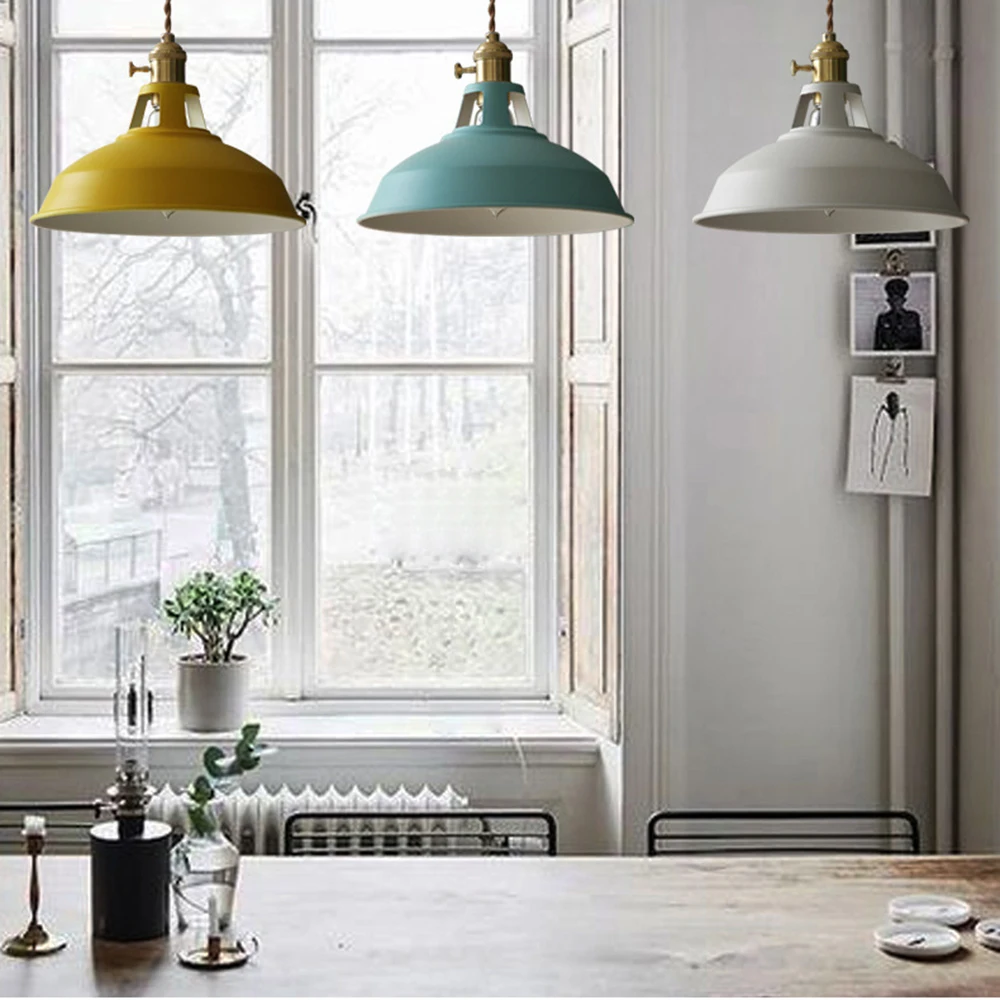 LOFT Industrial Style Hanging Light Retro Creative Personality Bar Restaurant Wrought Iron Metal Classic LED Pendant Lamp