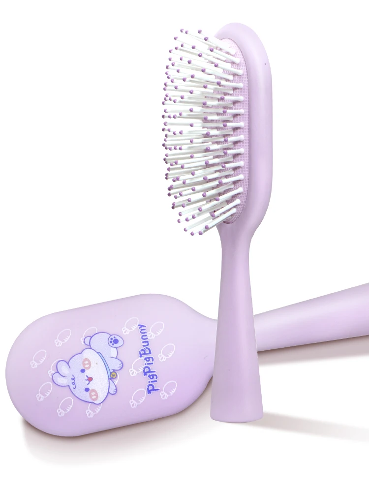 Cute Portable Air Cushion Massage Combs Hairbrush Cartoon Children Comb Foldable Hair Brush Anti-static Hairdressing Tool Kids