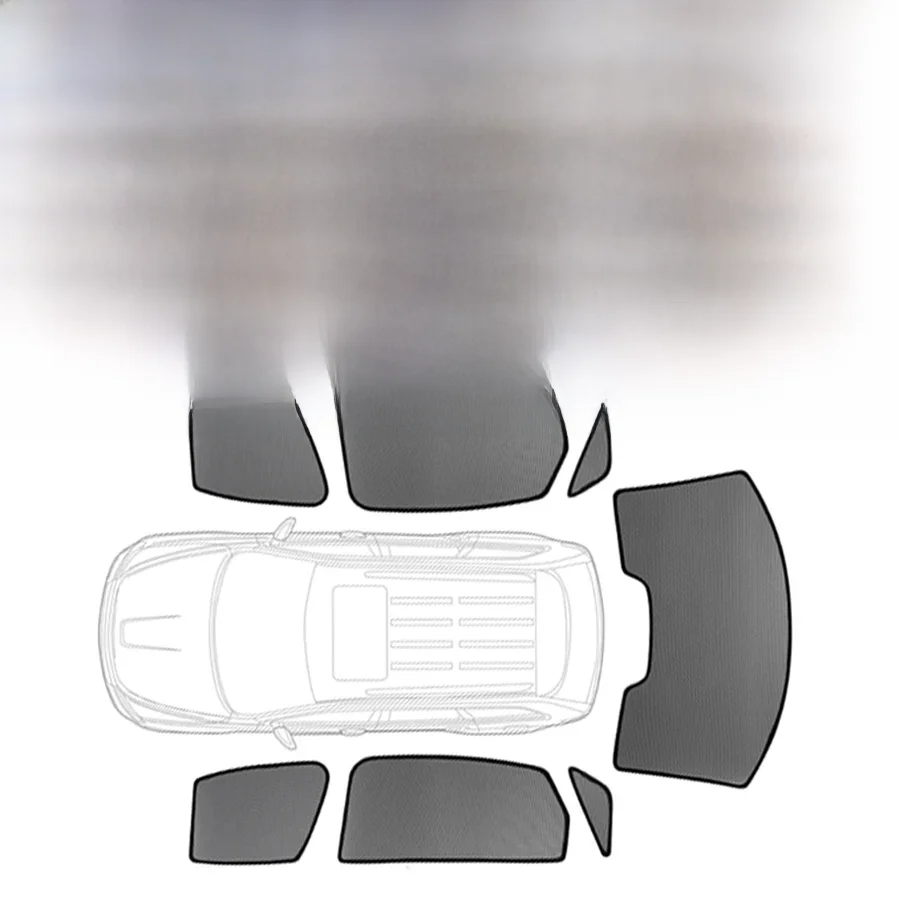 Niestandardowy osłona przeciwsłoneczna do samochodu magnetyczny do Nissan Qashqai J10 2007-2013 kurtyna z siatki przednia szyba — zdjęcie 2