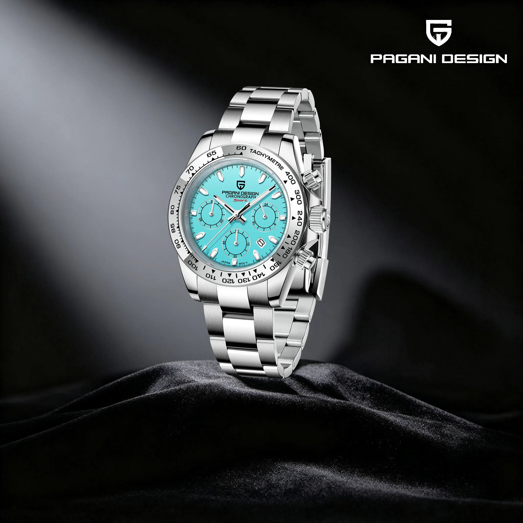 PAGANI DESIGN Elite Men Formal Business Quartz Watch Stainless Sapphire Luminous Tachymeter Diving Chronograph Ideal Gift Choice