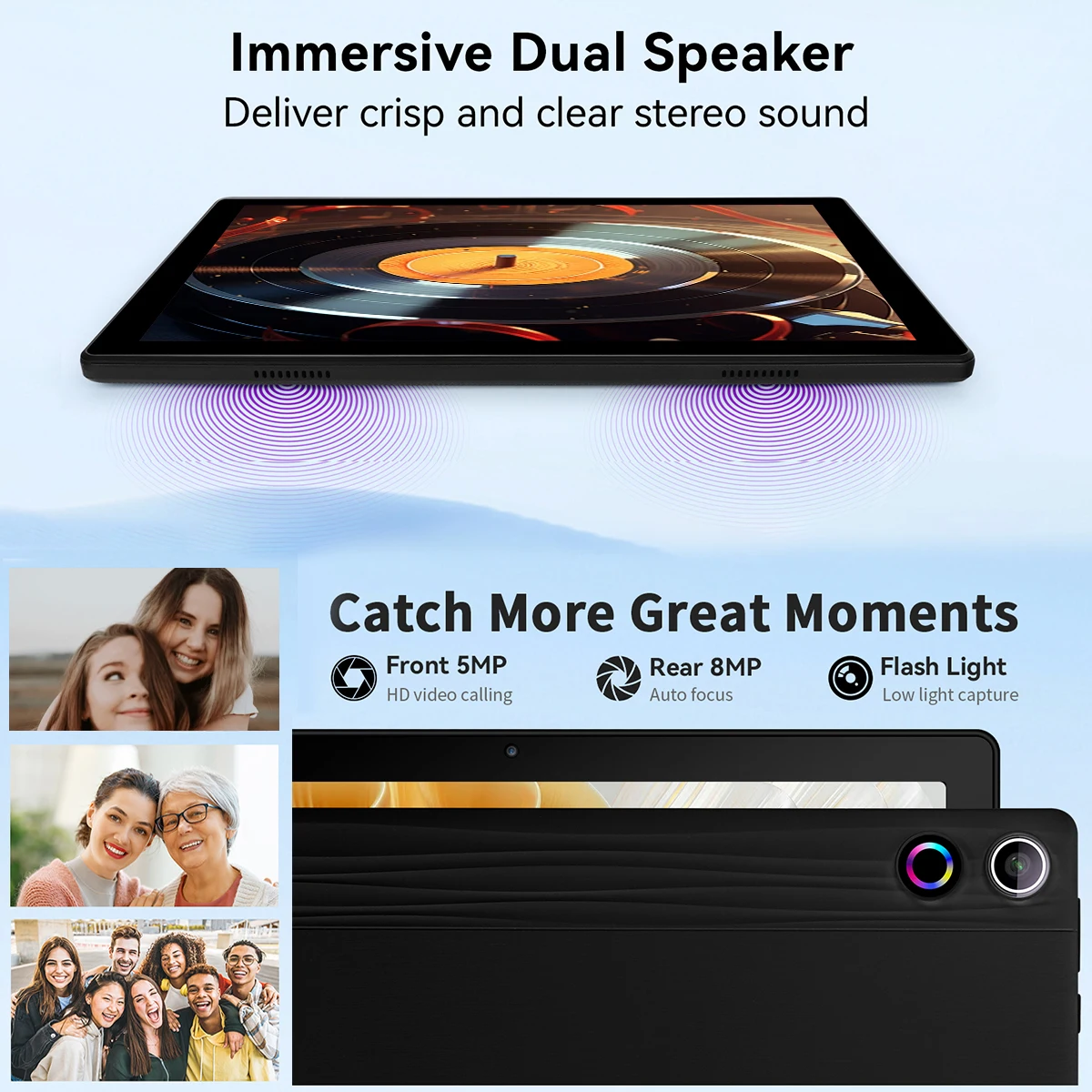 10-дюймовый планшет A10L, Android 14, 12 Гб ОЗУ, 64 Гб ПЗУ, 1 ТБ, расширенный WiFi6, разблокировка по лицу, HD IPS экран, клавиатура, мышь, стилус для ПК, Подарочный планшет