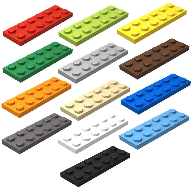 MOC 3795 – assemblage de particules, accessoires, composants 2x6, panneau Normal, 20 pièces, briques, blocs de construction colorés, jouet éducatif, ville