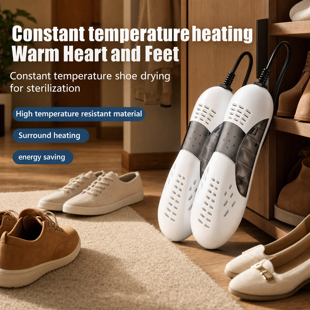 Racing-style lightweight dry shoe machine, foot protector, deodorizer, dehumidification device, home dry shoe machine heater.