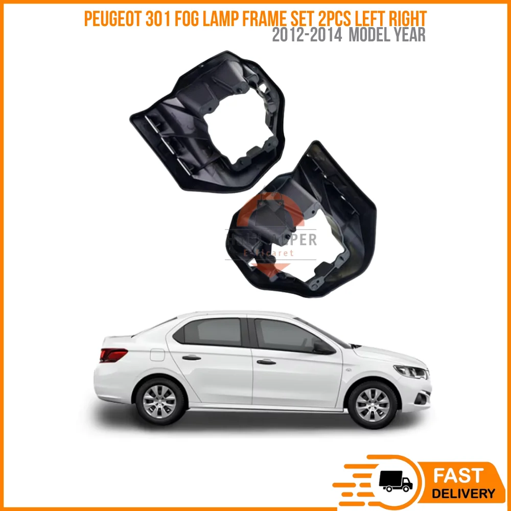 For Fog Light Bracket Peugeot 301 2012-2014 Fog Lamp Frame Set 2PCs Left Right High Quality Oem 1608717780