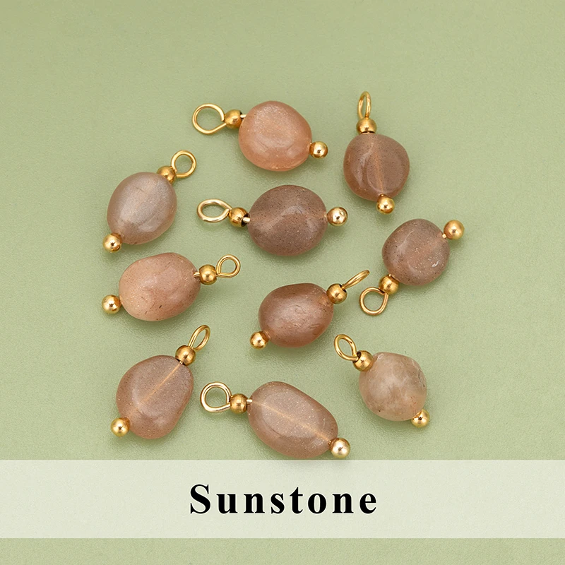 assoonas, 20 Stück/Lot, ME17, Schmuckzubehör, Edelstahl, Naturstein, handgefertigt, Anhänger, DIY-Anhänger, Schmuckherstellung – Detail 5