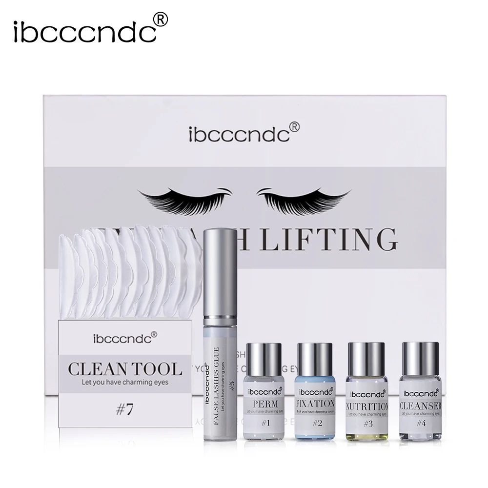 Ibcccndc Lash Lift Kit Laminazione delle ciglia Salone di bellezza Uso domestico Eye Lash Curling Lift Pad Strumenti Sollevamento ciglia Perming Kit