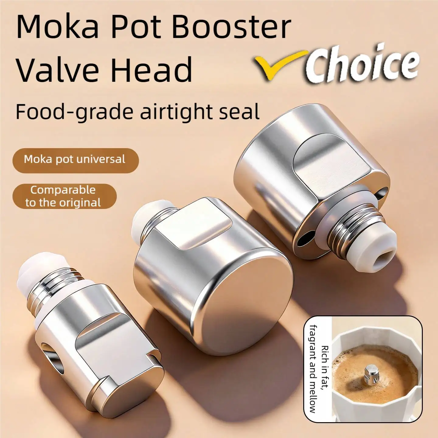 Food Grade Coffee Maker Seal Durable Silicone Gasket for Double Valve Aluminum Espresso Maker Two Cup Four Cup Pot