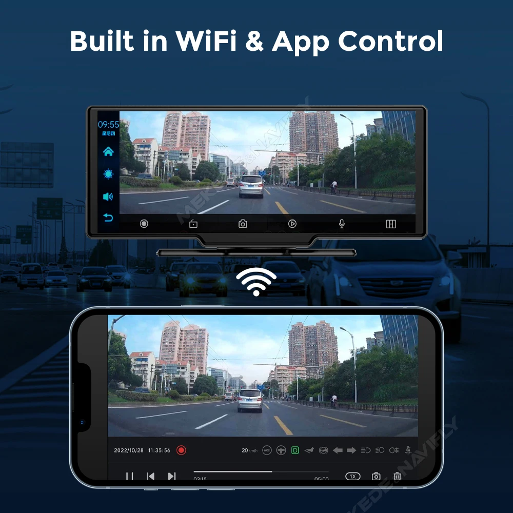 MEKEDE Wireless Carplay Android Auto MP5 Player Universal Car Radio Multimedia WIFI Video Recorder FM AUX Support the Camera