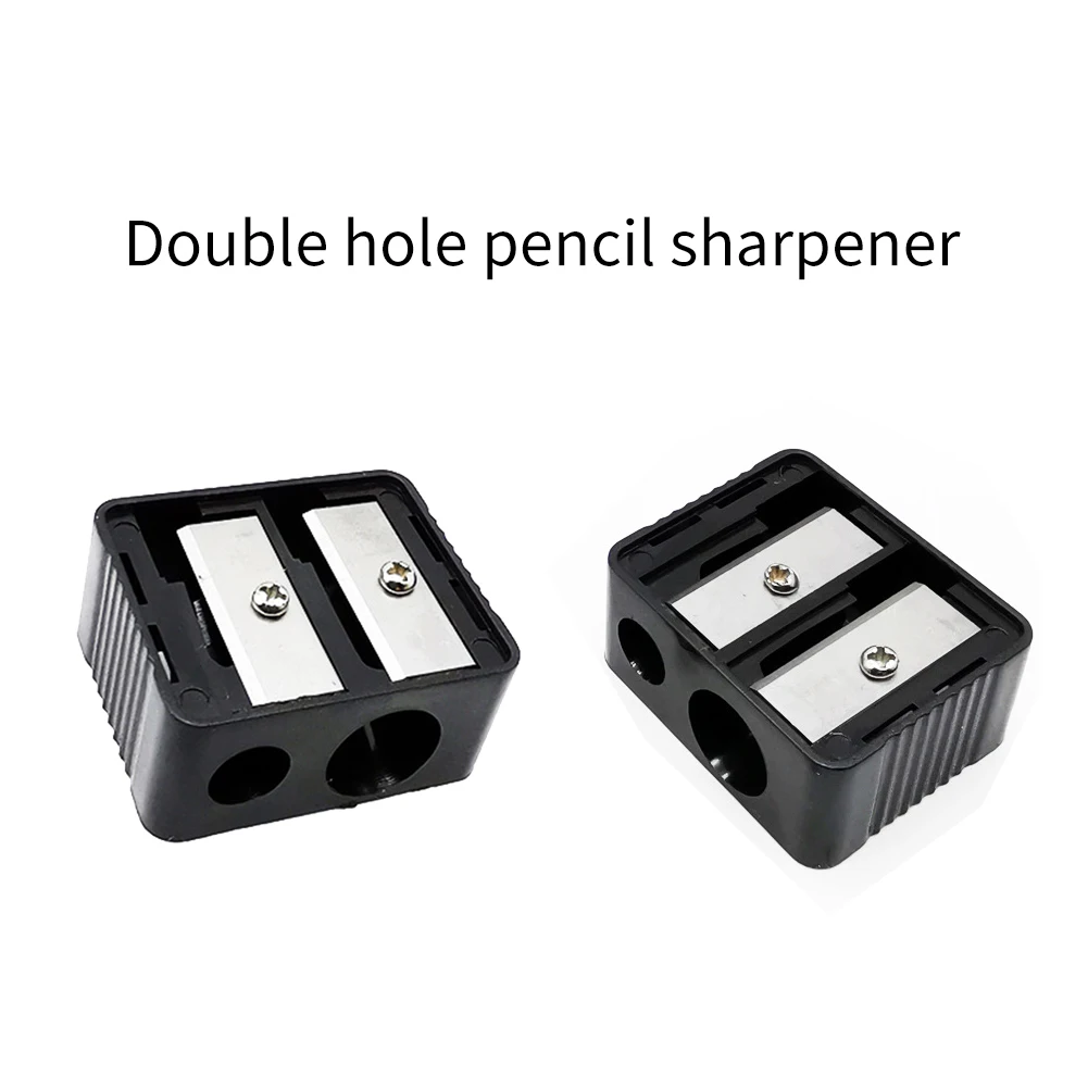 Double Holes Eyebrow Pencil Eyeliner Lip Liner Pencil Sharpener Sharpener Lipstick Pen Plastic Pen Special Sharpener