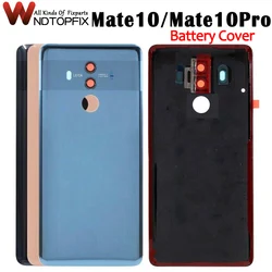 Back Glass For Huawei Mate 10 Pro Battery Cover Replace For Huawei Mate 10 Back Door Rear Housing Cover Case +Adhesive Sticker