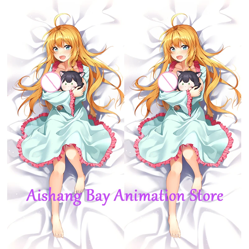 

Dakimakura Anime Pillow Cover Pecorine Double Sided Print Life-size Body Decoration