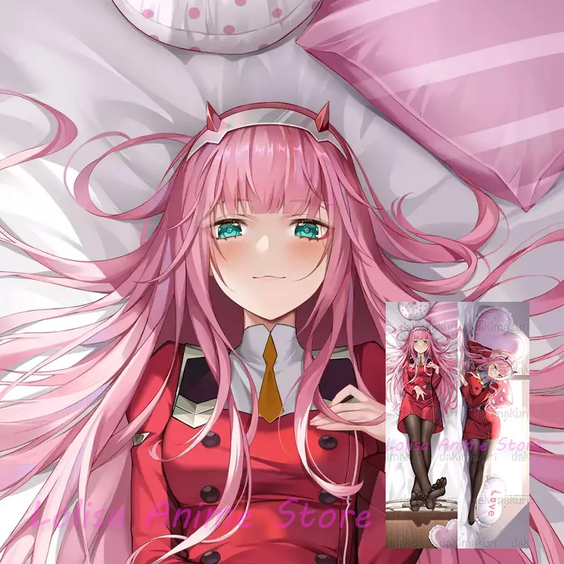 Dakimakura Zero Two Anime Body Pillow Cover Double-Sided Print Pillowcase Life Size Birthday Gifts