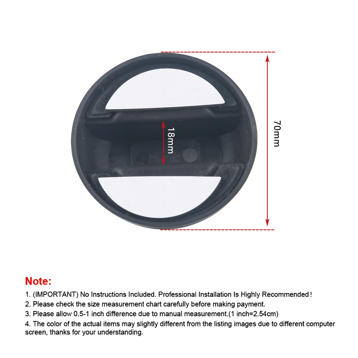 Dekorative Tankdeckelabdeckung für TOYOTA, Öleinfülldeckel, Tankdeckelverkleidung, Dekoration für Camry, ohne Logo – Detail 6