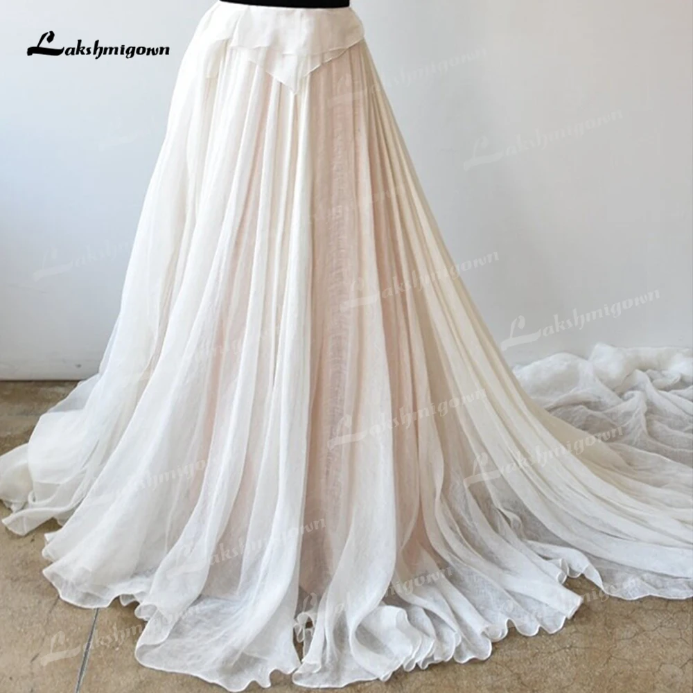 Robe de mariée en mousseline de soie plissée avec ceinture noire pour femme, robe trapèze, rose, col en V, sexy, patients bohèmes, quel que soit le balayage, éducatif