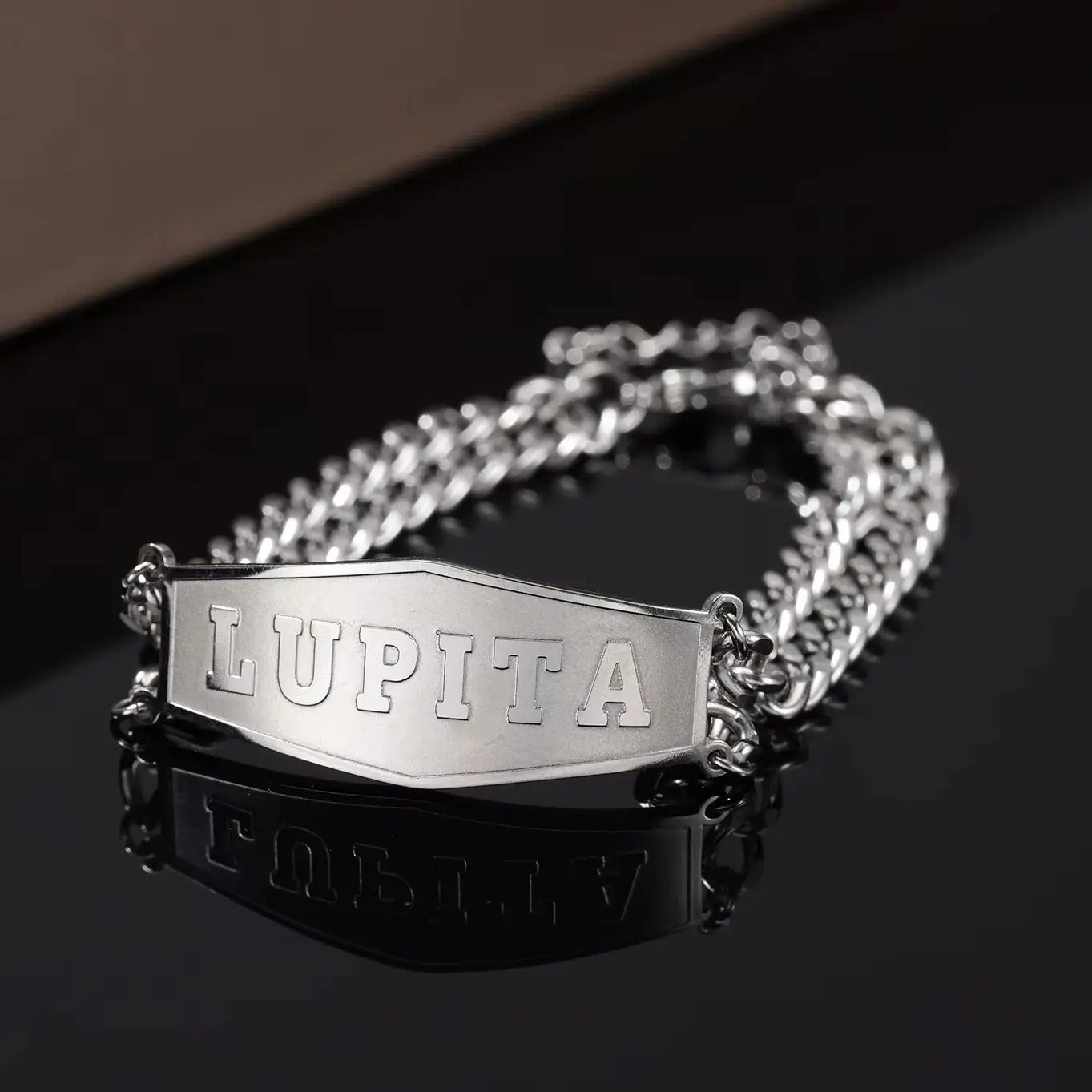 

Corrosion Pendant Double Chain Cuban Chain Custom Name Men's Bracelet Stainless Steel Daily Jewelry Christmas Gift For Boyfriend
