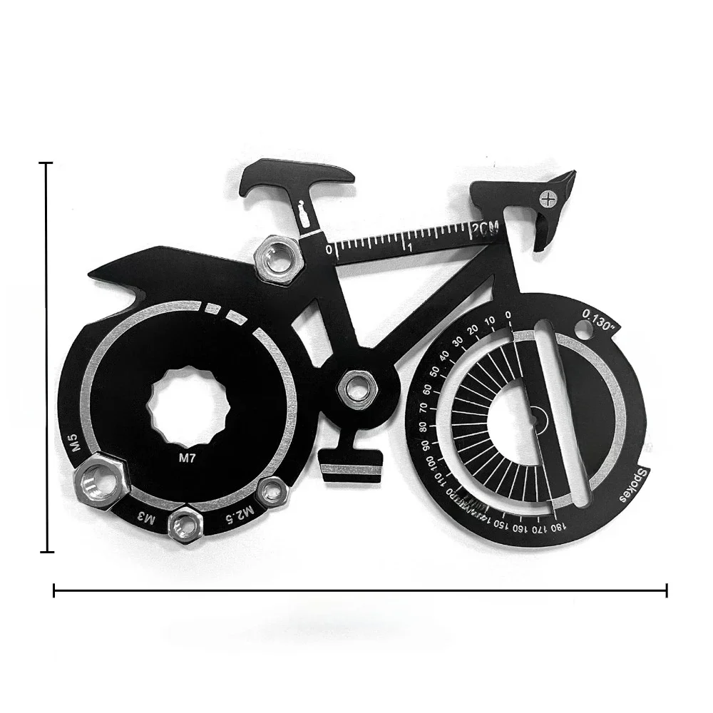 AliExpress 1Pc 20 in 1 Bicycle Multitool Card Survival Gadgets Keychain Utility Pocket Tool Multifunctional Outdoor Camping Tool Multitool