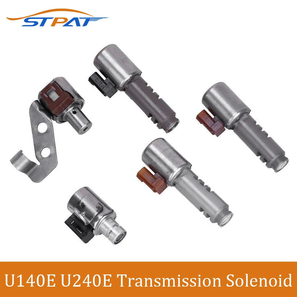 STPAT 5PCS U140E U240E U24 Transmission Control Solenoid For Lexus Toyota Camry Corolla U140E/F 98-12 35220-21010 3522021010