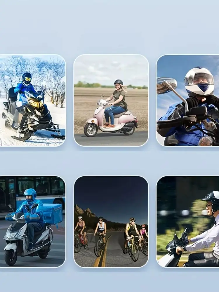 Bluetooth-Helm für Motorräder, kabellose Kopfhörer mit Geräuschunterdrückung, Freisprechfunktion und Stereo-Audio, Audio-Kit für Motorradhelme, Reisen und Unterwegs.