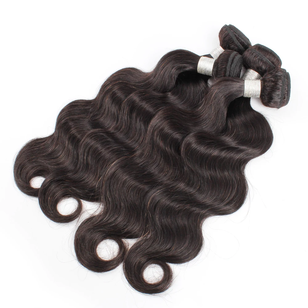 Body Wave Human Hair Bundles 1pc/ 2pcs/ 3pcs/Lot 30 Inch Natural Black Color Remy Indian Hair Double Weft Smooth Extensions