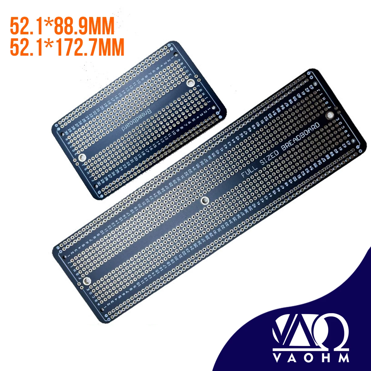 Breadboard Solder PCB Board Prototype (52.1 x 88.9mm / 52.1 x 172.7mm)